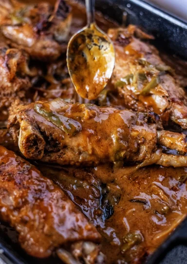 Seasonal-Smothered Turkey Wings
