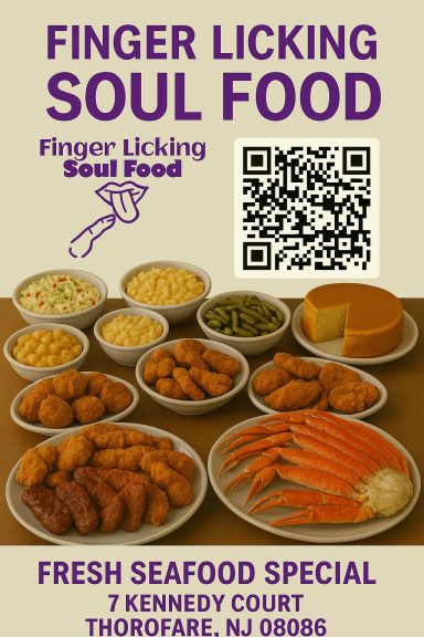 Finger Licking Soul Food w/QR code